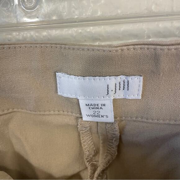 J. Jill Cotton Stretch Cropped Pants Beige Plus Size 22 - Picture 3 of 8
